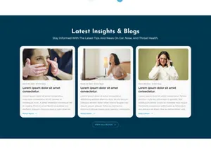 ENT Doctor Website UI/UX Design Kit