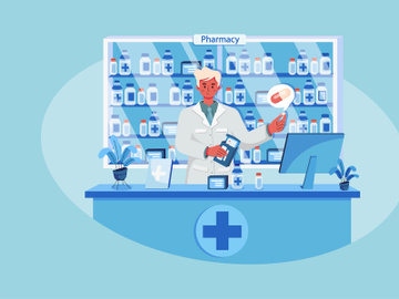 Pharmacy Drug Illustration preview picture
