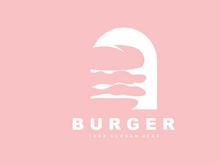 Burger Logo, Fast Food Design