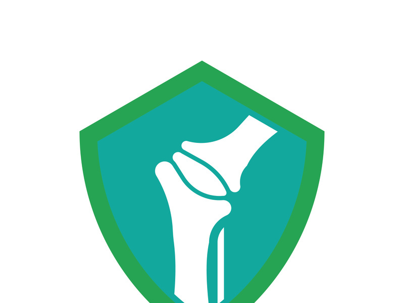 Joint bones vector logo design for orthopedic clinics and diagnostic centers
