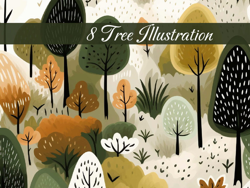 Creative forest illustration Ai image