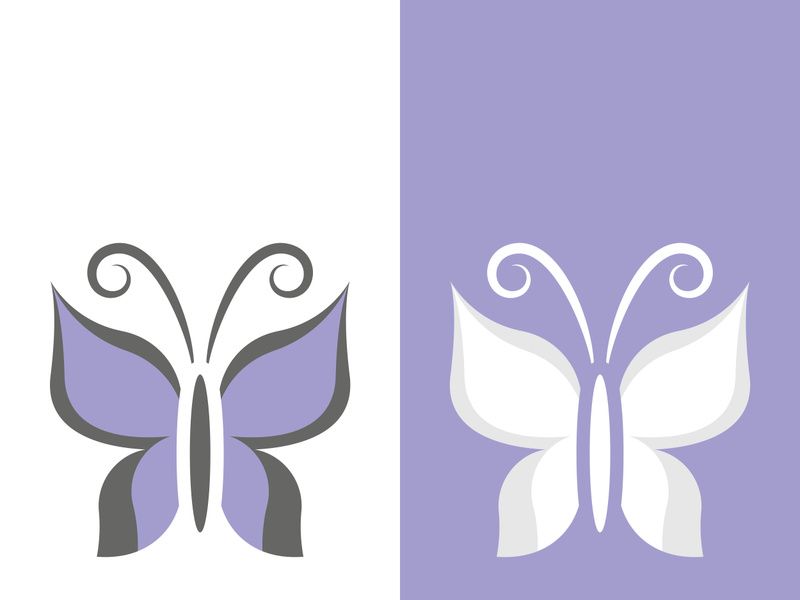 Butterfly logo icon vector design illustration