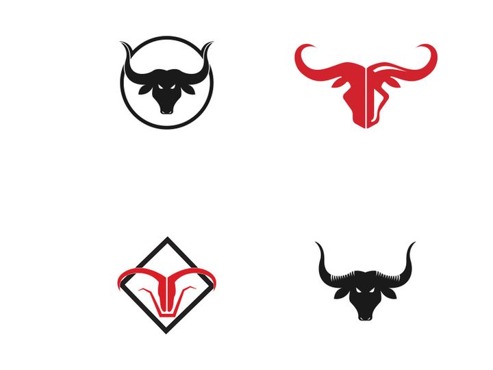 bull head horn logo