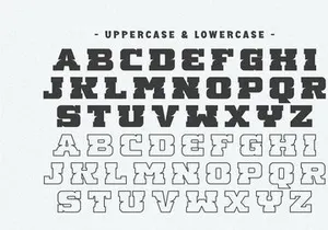 School Varsity - Condensed Slab Serif
