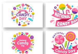 12 National Candy Day Illustration