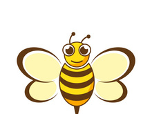Bee icon design illustration