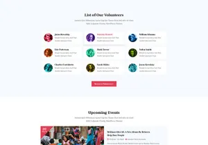Charity & Fundraising PSD Template
