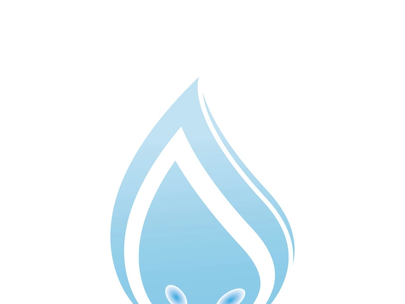 Water drop logo icon illustration template design