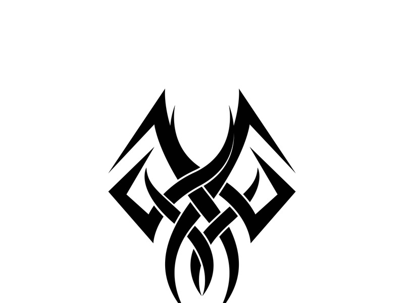 Tribal tattoos. Art tribal tattoo. Vector sketch of a tattoo. Idea for design