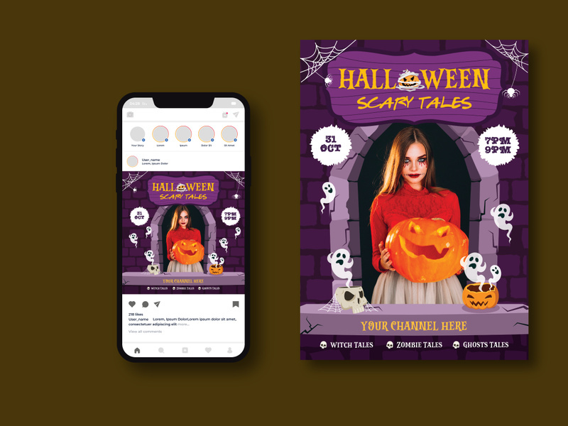 Halloween Scary Tales Flyer