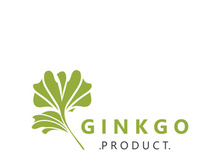 Ginkgo biloba leaf logo. can be used for herbal health products modern style logo design template