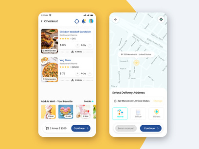 Product Cart, Checkout and Payment Mobile App UI Kit