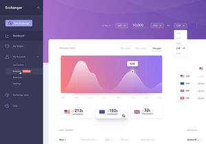 Exchanger - Dashboard [Sketch]