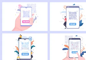 12 QR Code Scanner for Online Payment Illustration