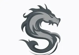 Dragon logo art illustration