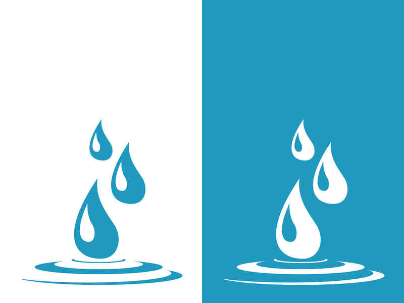 Water drop logo template vector illustration design