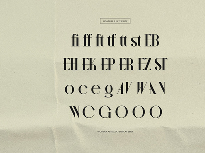 Wonder Astrella | Modern Display Serif
