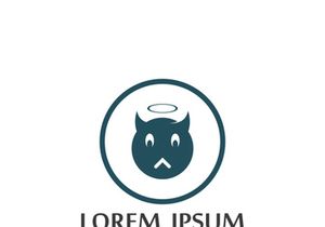 Devil logo design with a modern concept.