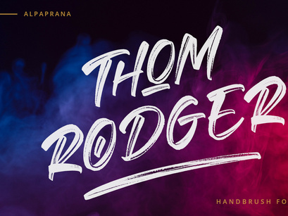 Thom Rodger - Handbrush Font