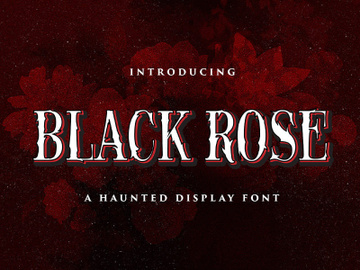 Black Rose - Haunted Display Font preview picture