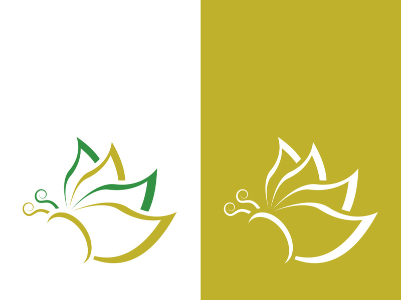 Butterfly logo icon vector design illustration