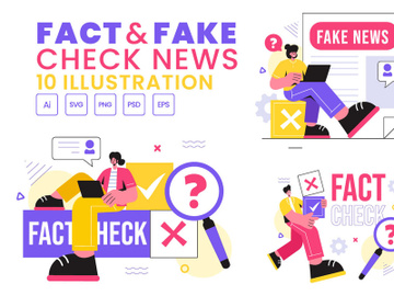 10 Fact or Fake News Illustration preview picture