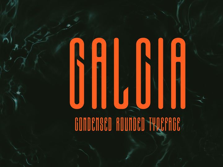 GALCIA - CONDENSED ROUND TYPEFACE