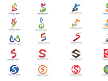 S initial logo letter company name