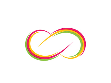 Infinity icon illustration design template preview picture