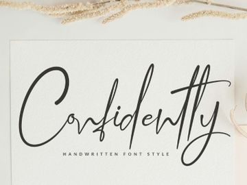 FREE | Confidently - Handwritten Script Font preview picture