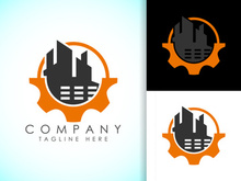 Industrial logo design concept