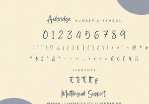 Ambridge - Handwritten Font