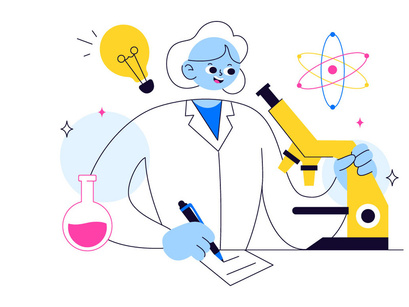 10 Scientific Experiments Illustration