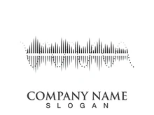 Sound waves vector illustration design template