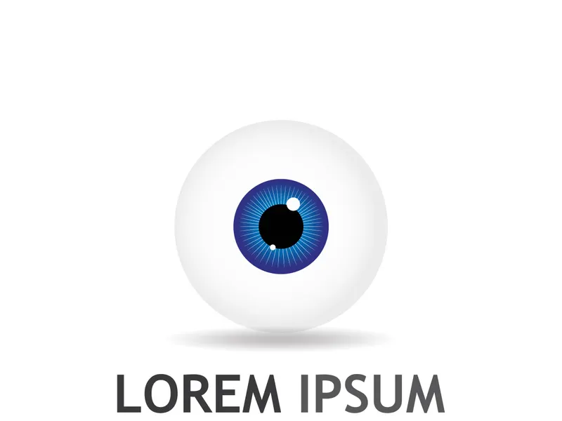 Eye logo with modern concept.