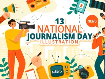 13 National Journalism Day Illustration preview picture
