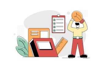 Flat Illustration Vector Graphic of Education Online