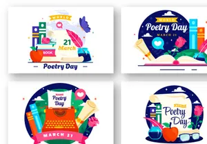 12 World Poetry Day Illustration