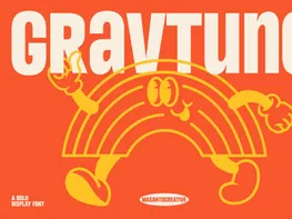 Gravtune – Bold Retro Display Font preview picture