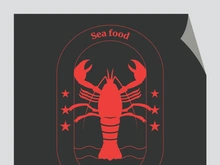 Vintage lobster logo