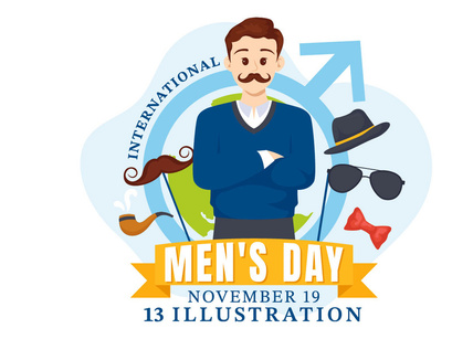 13 International Men's Day Illustration