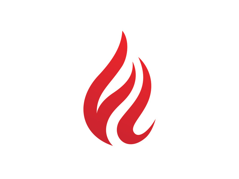 Fire Flame Logo design vector template