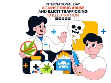10 Drug Abuse And Illicit Trafficking Illustration preview picture