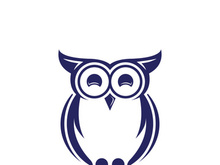 Owl logo icon design animal and simple business abstract vector