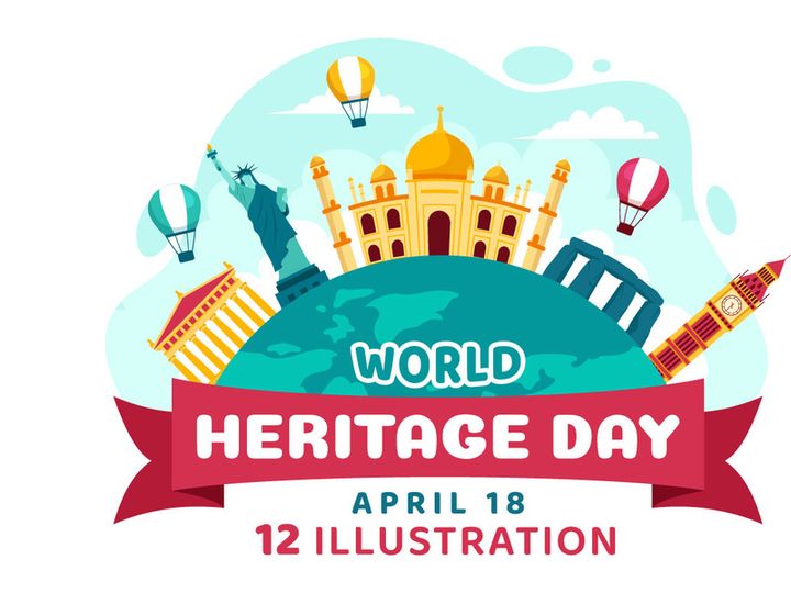 12 World Heritage Day Illustration