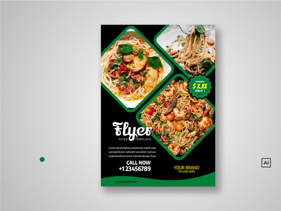 Restaurant Flyer Template Bundle V02