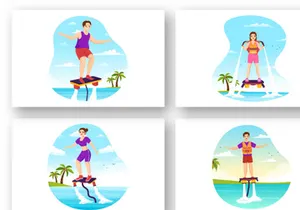 11 Flyboard Sport Illustration