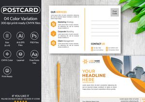 Modern Postcard Design Template