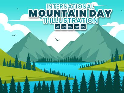 11 International Mountain Day Illustration