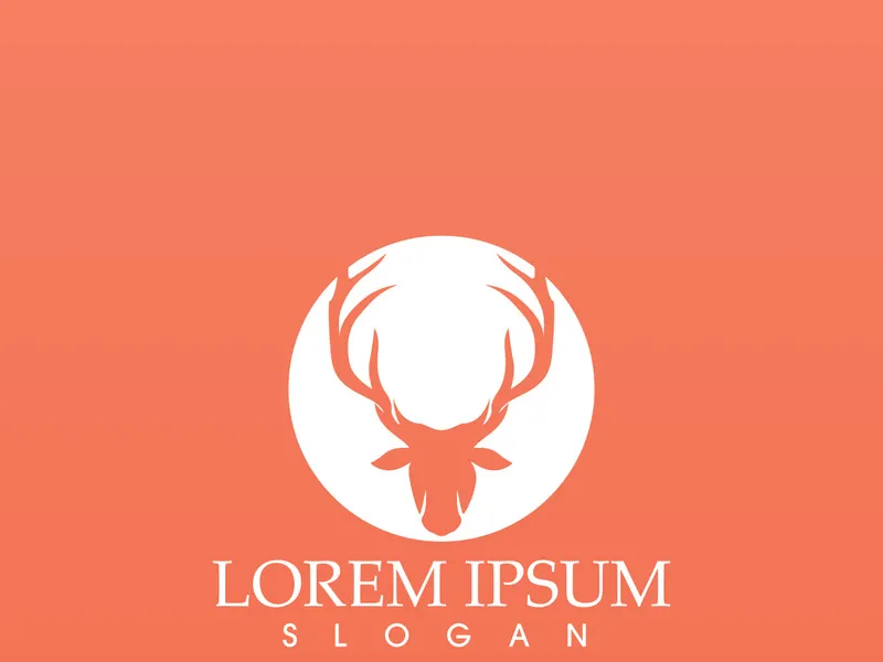 Deer Logo Template vector icon illustration design